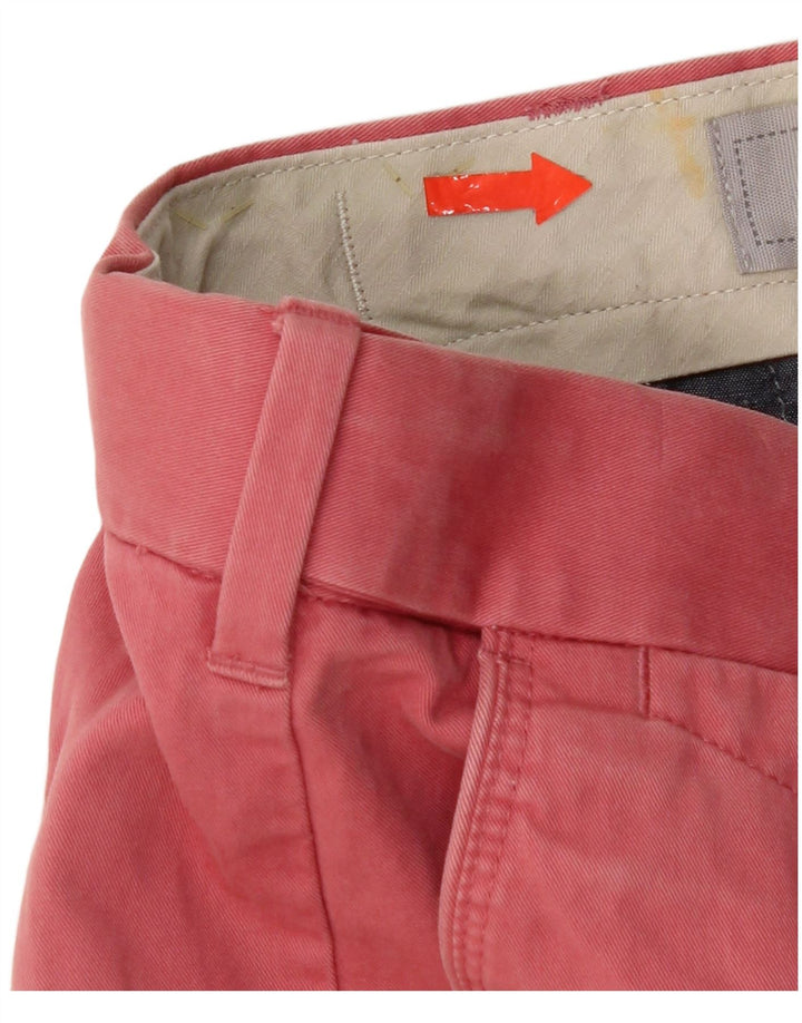 Shorts chino masculino Marks & Spencer W32 algodão vermelho médio