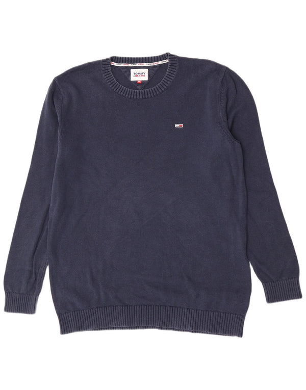 Suéter masculino Tommy Hilfiger com gola redonda 2XL azul marinho clássico