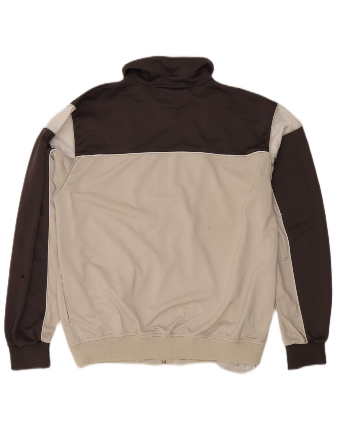 Kappa Mens Tracksuit Top Jacket Pequeno Poliéster Off White Colourblock