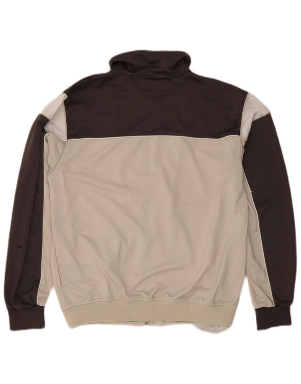 Kappa Mens Tracksuit Top Jacket Pequeno Poliéster Off White Colourblock