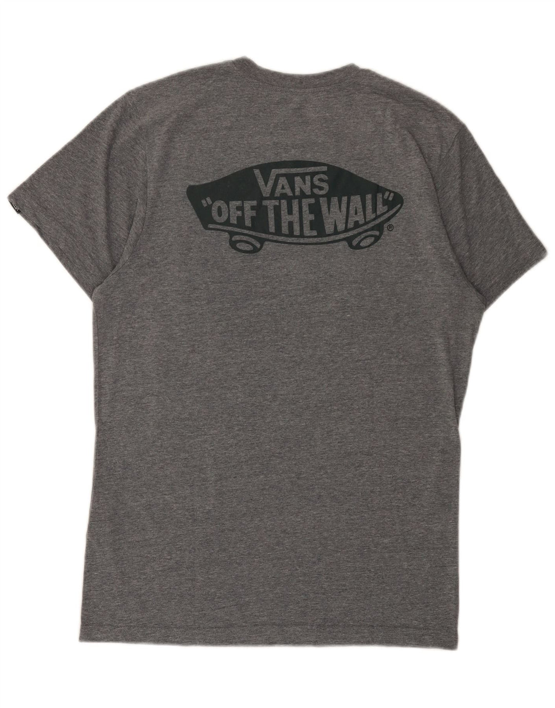 Camiseta masculina Vans Custom Fit Graphic Top cinza médio algodão manchado
