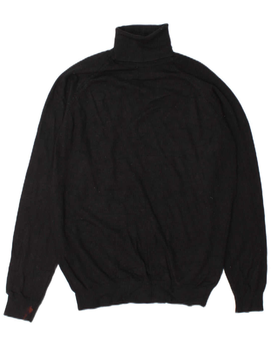 Zara Suéter feminino com gola redonda e gola redonda, preto pequeno, 10