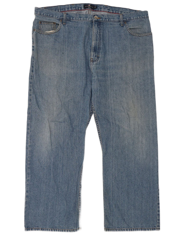 Calça jeans reta masculina Marks & Spencer Blue Harbor W44 L29 algodão
