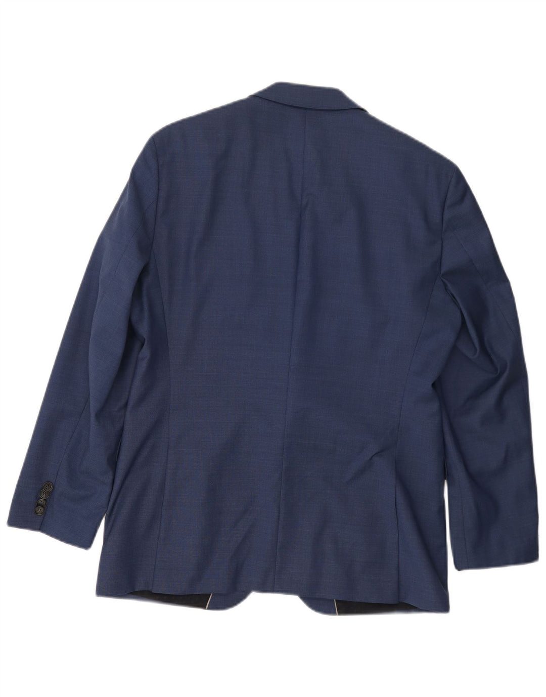 Jaqueta blazer masculina de 2 botões HUGO BOSS UE 50 grande lã azul
