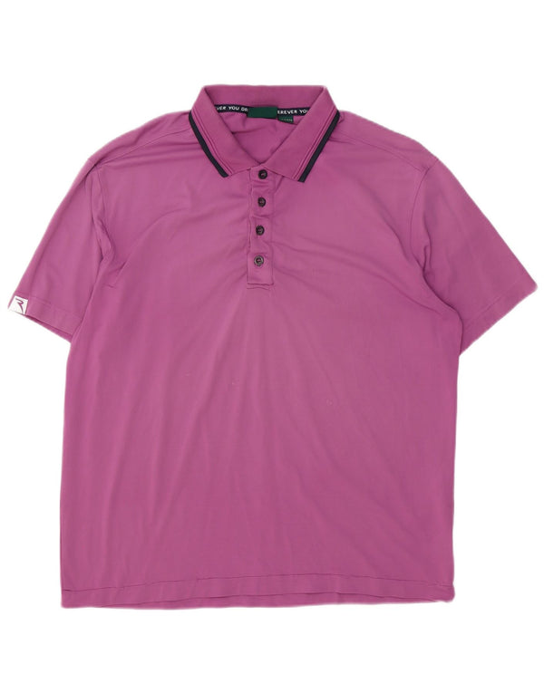 Camisa polo masculina Chervo IT 52 grande roxo nylon