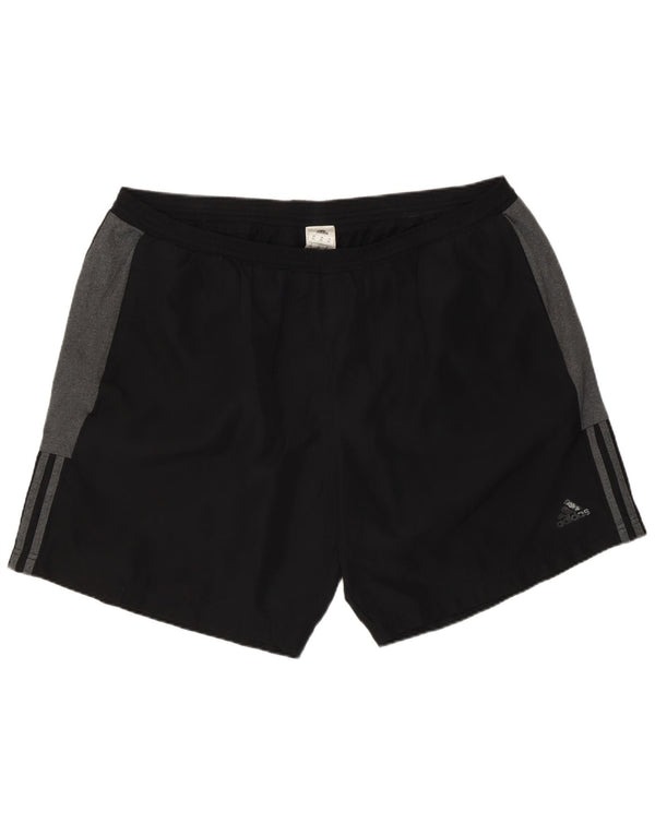 Shorts esportivos masculinos Adidas 2XL preto colorblock poliéster