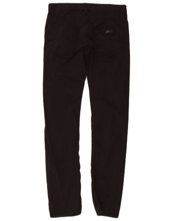 Calça masculina Armani Collezioni cintura baixa slim casual W32 L34 marrom