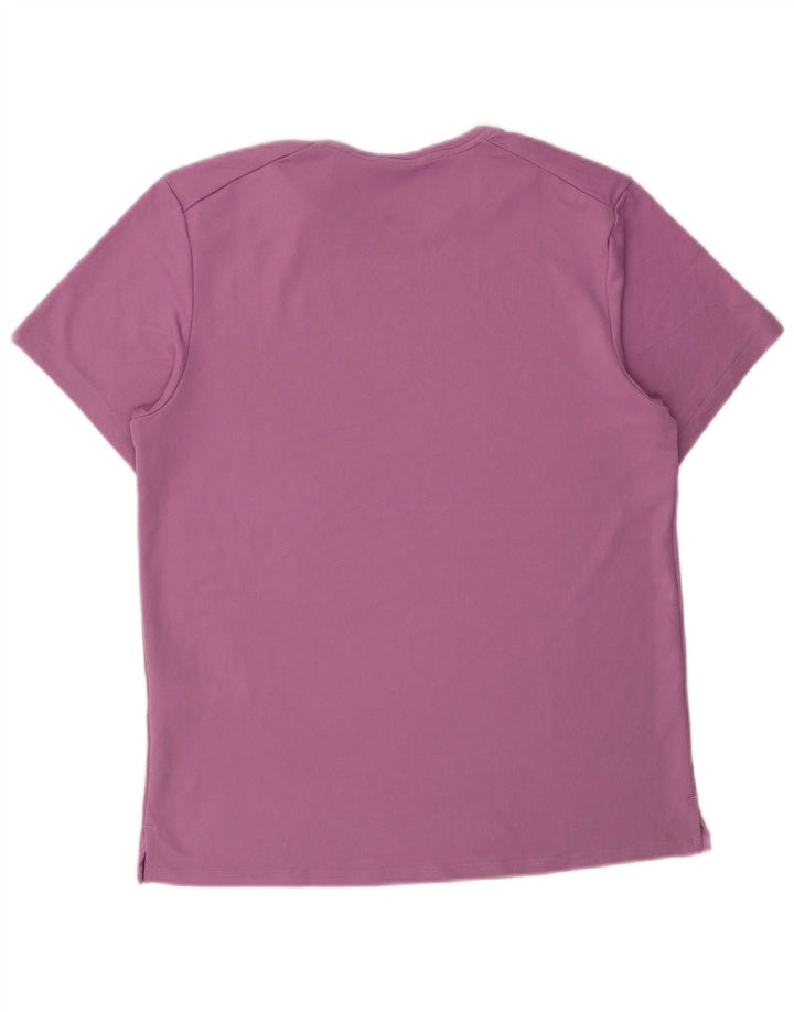Nike Mens Dri Fit Camiseta Top Pequeno Roxo Poliéster
