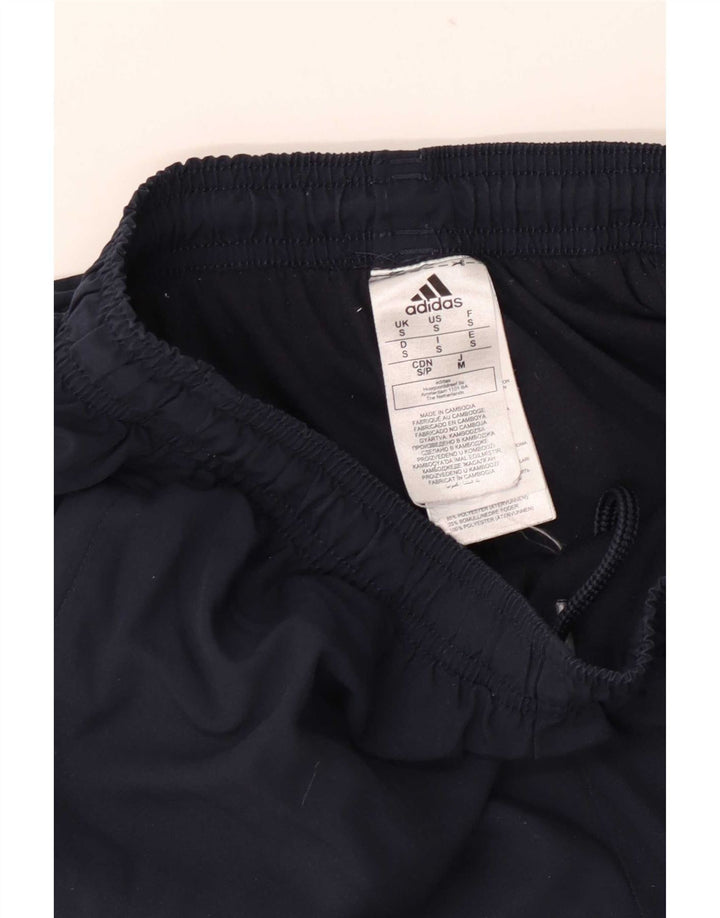 Adidas Mens Treino Calças Joggers Pequeno Poliéster Azul Marinho