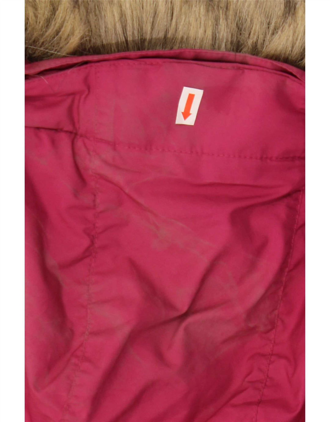 Jaqueta acolchoada com capuz feminina Jack Wolfskin Reino Unido 8/10 poliéster rosa pequeno