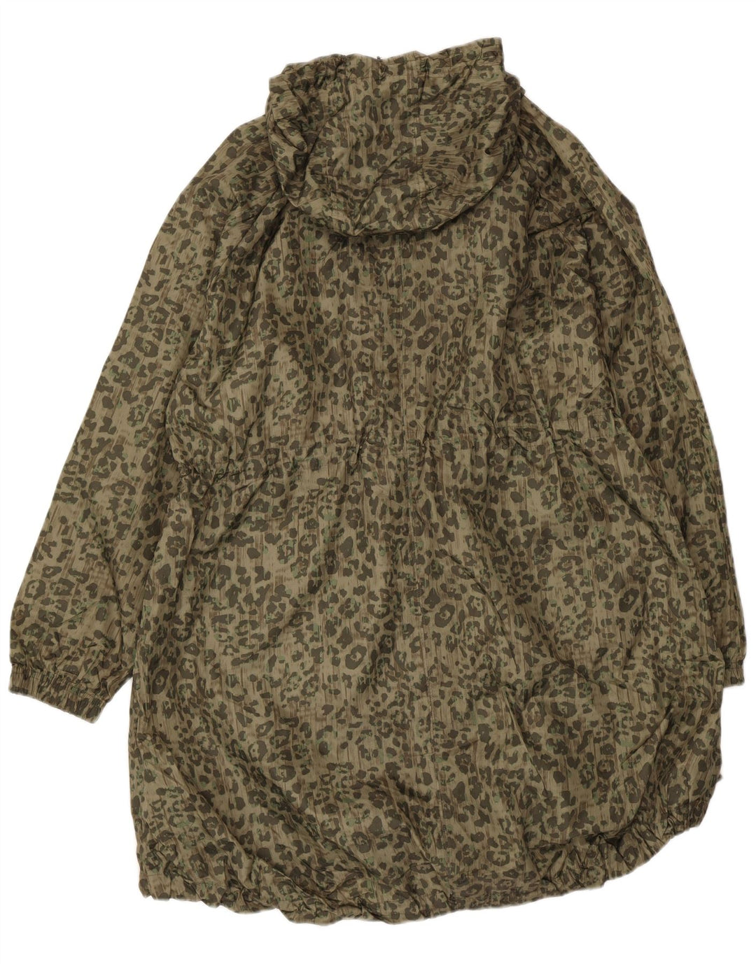 Jaqueta Parka Feminina Oversized Marks & Spencer UK 18 XL Cáqui Animal Print