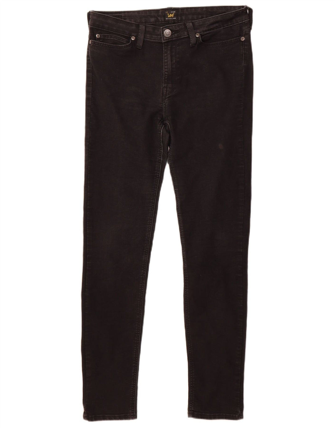 Lee Womens Scarlett Skinny Jeans W32 L29 Algodão Preto