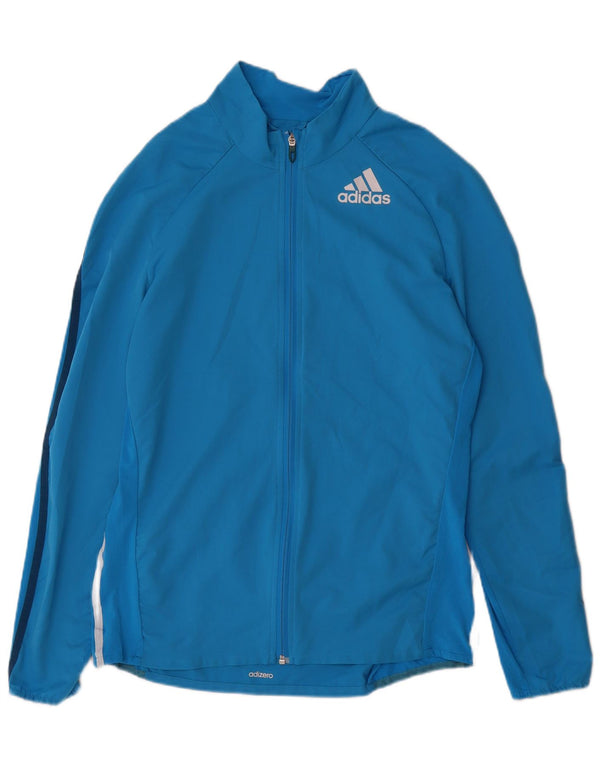 Adidas Mens Adizero Tracksuit Top Jacket Grande Azul Poliéster