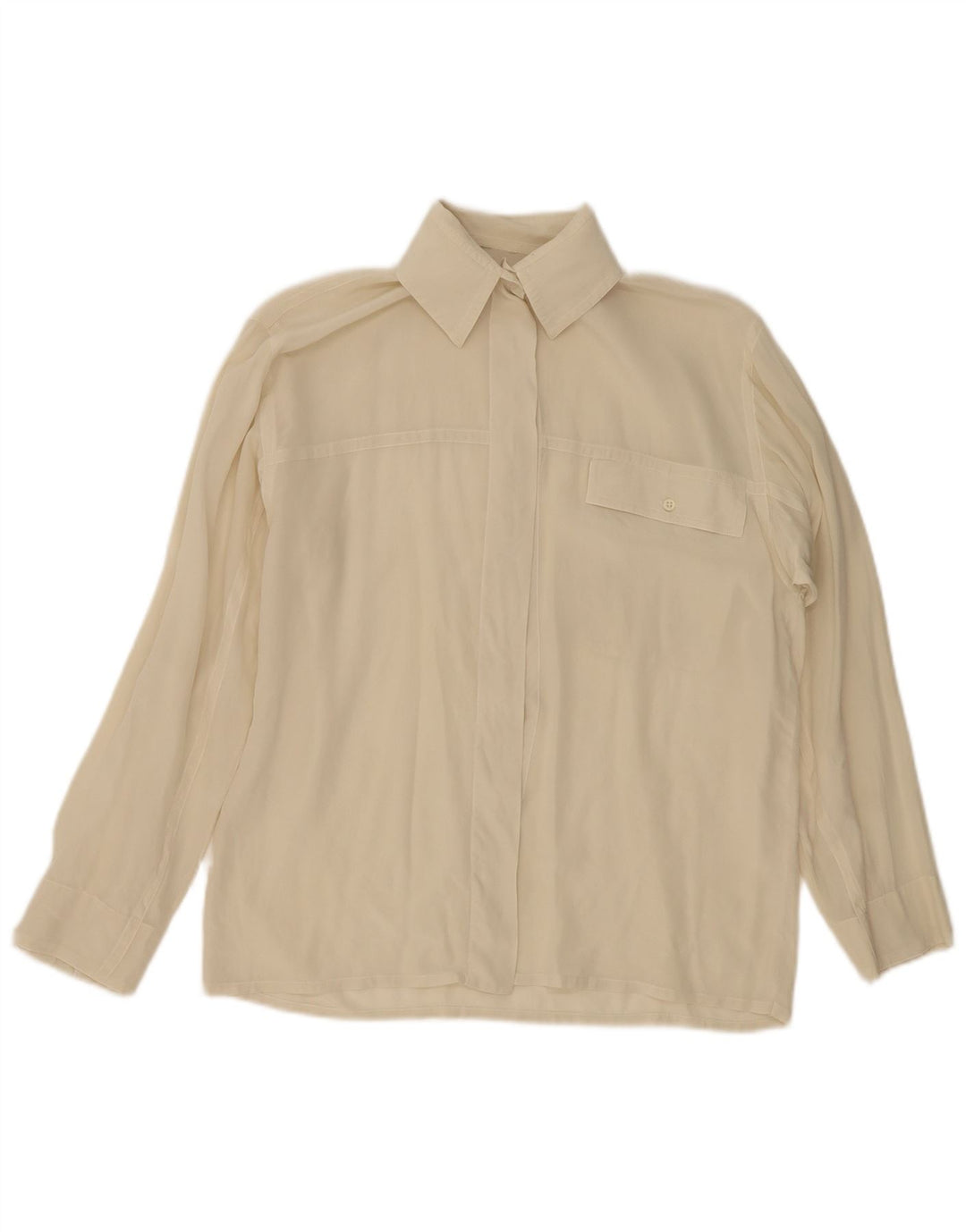 Blusa feminina vintage UK 12 bege médio