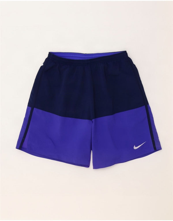 Nike Mens Dri Fit Sport Shorts Grande Roxo Colorblock Poliéster