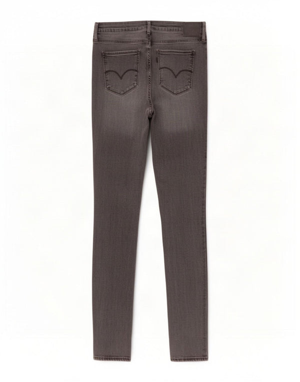 Calça jeans feminina Levi's 721 High Rise Skinny W31 L32 cinza Lyocell