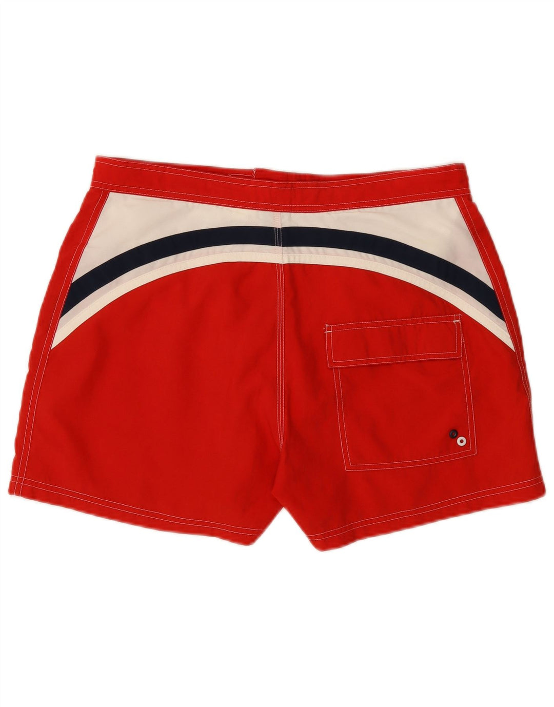 Shorts de natação masculinos Nike grande poliéster colorblock vermelho