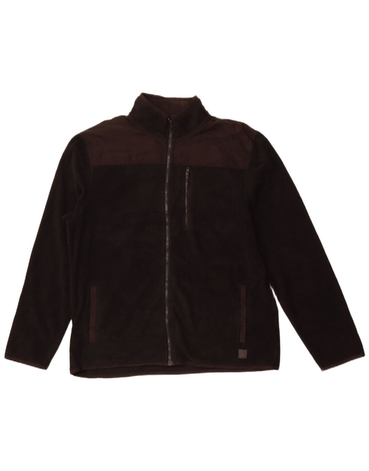 Jaqueta de lã masculina Calvin Klein UK 42 XL poliéster preto