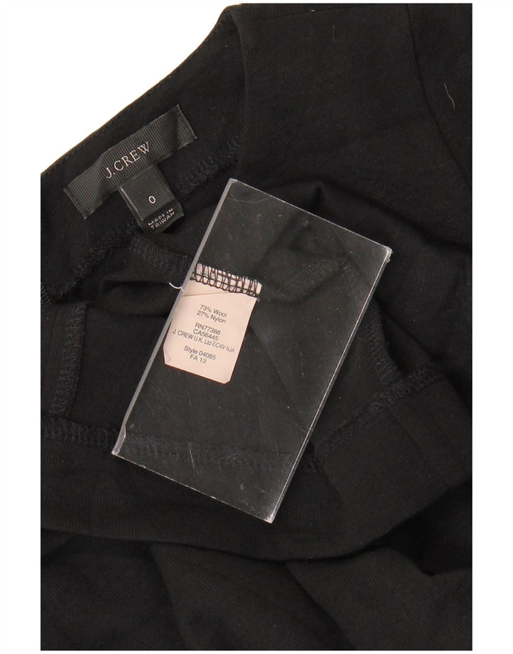 J. CREW Vestido bainha feminino EUA 0 XS lã preta