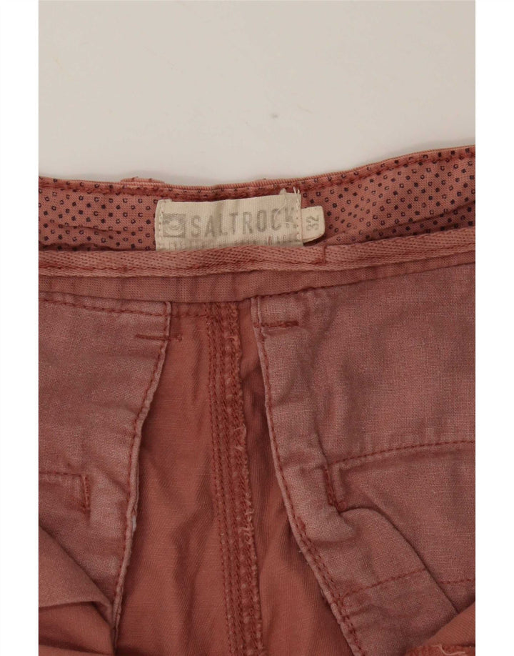 Shorts cargo masculino Saltrock médio W32 algodão rosa