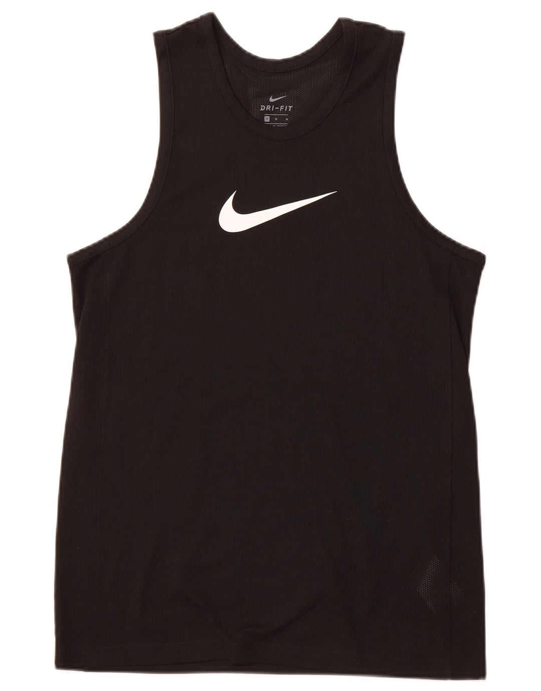 NIKE Mens Dri Fit Graphic Vest Top Médio Preto Poliéster Esportes