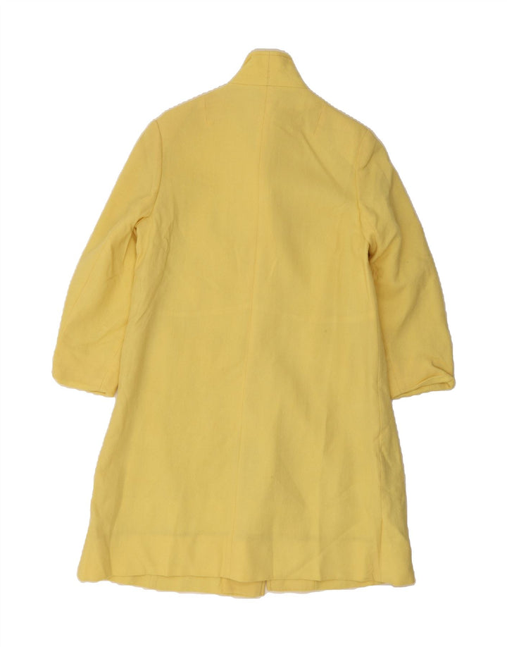 CRESTA Womens Overcoat UK 14 Medium Yellow Vintage Cresta and Second-Hand Cresta from Messina Hembry 