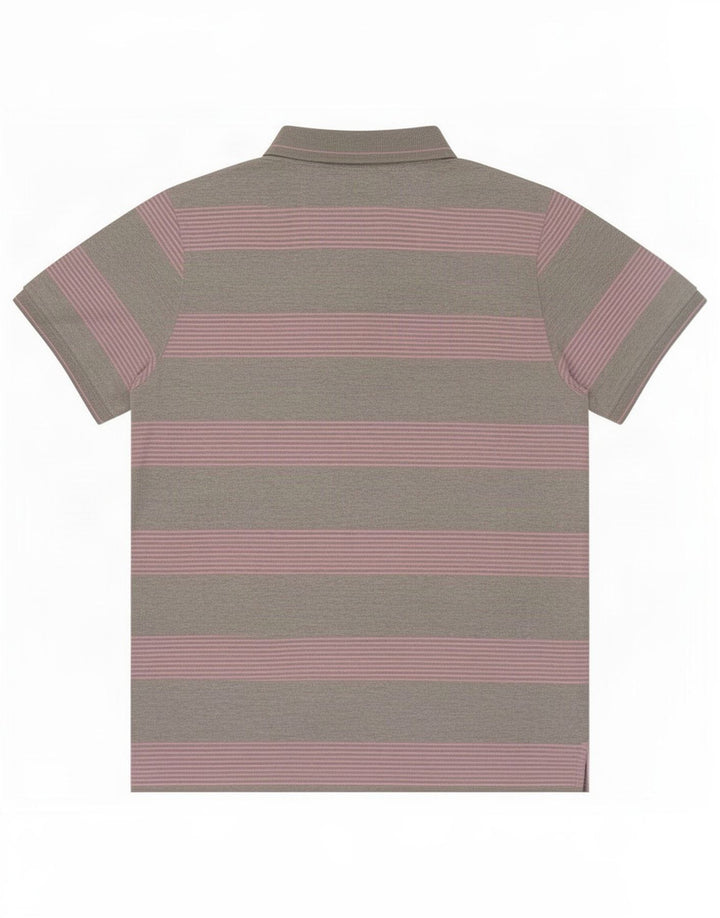 Camisa polo masculina Champion listrada cinza médio