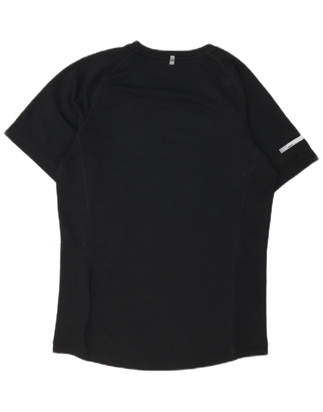 NIKE Mens Dri Fit Camiseta Top Pequeno Poliéster Preto