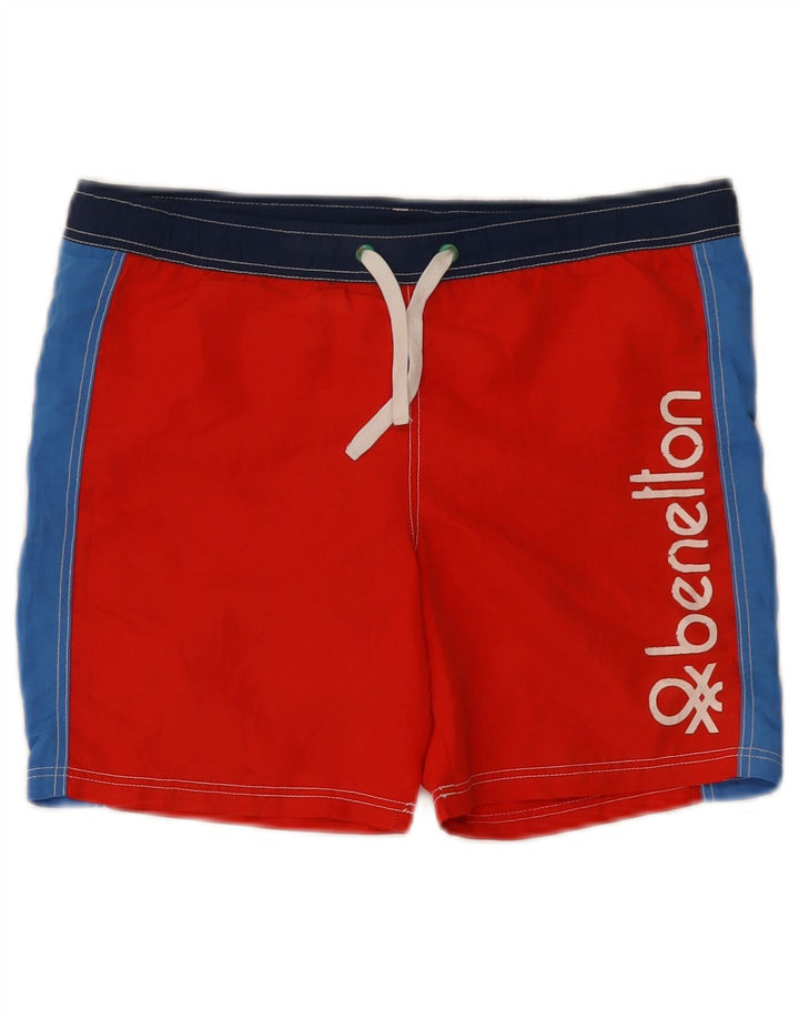 Benetton Boys Graphic Cami Top 10-11 Anos XL Vermelho Colorblock Poliéster