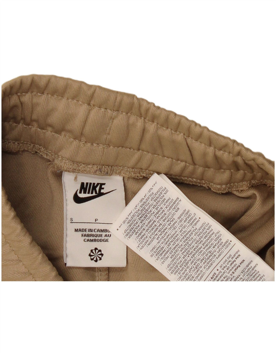 Nike Mens Cargo Calças de treino Joggers Pequeno Poliéster Bege