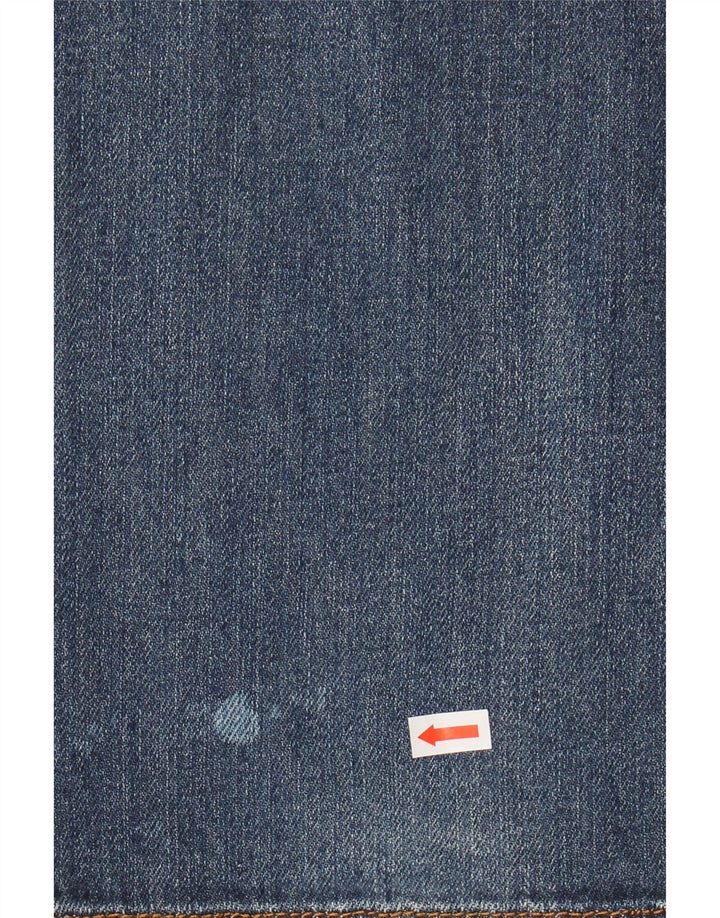 CARRERA Masculino 700 Acid Wash Regular Straight Jeans W36 L34 Azul Algodão