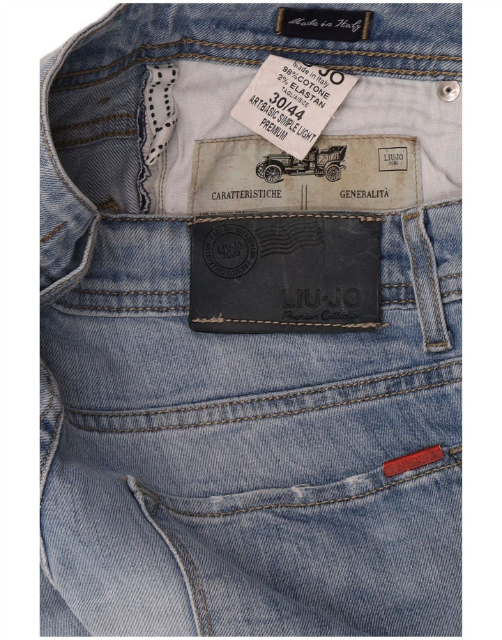 Liu Jo Mens Slim Jeans W30 L32 Azul Algodão
