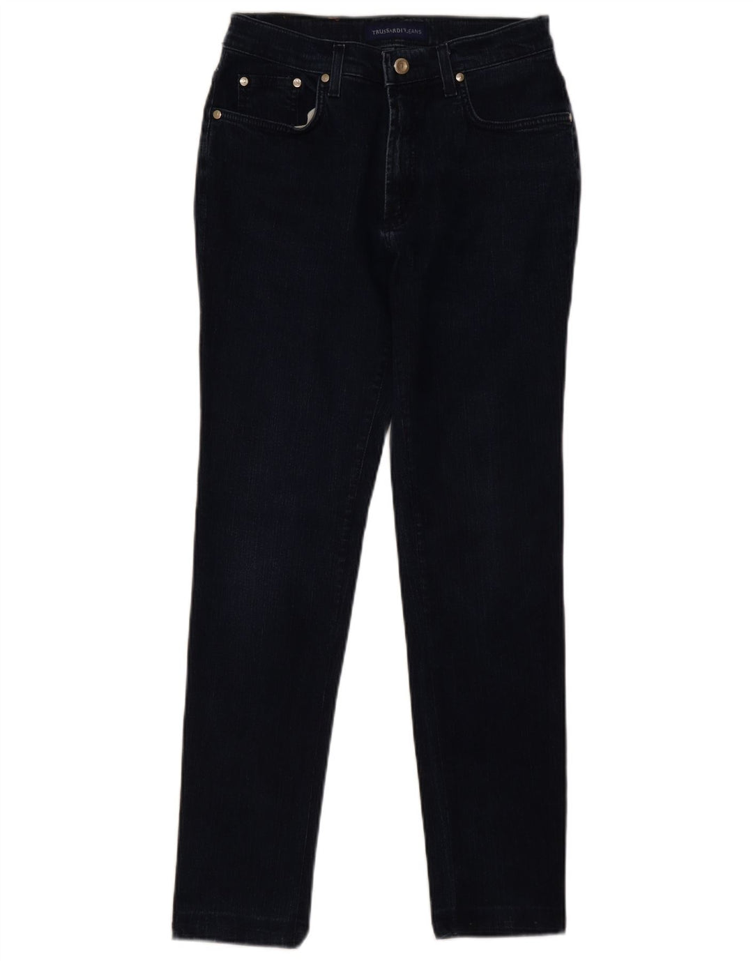 Trussardi Jeans Slim Feminino W28 L28 Azul Marinho Algodão