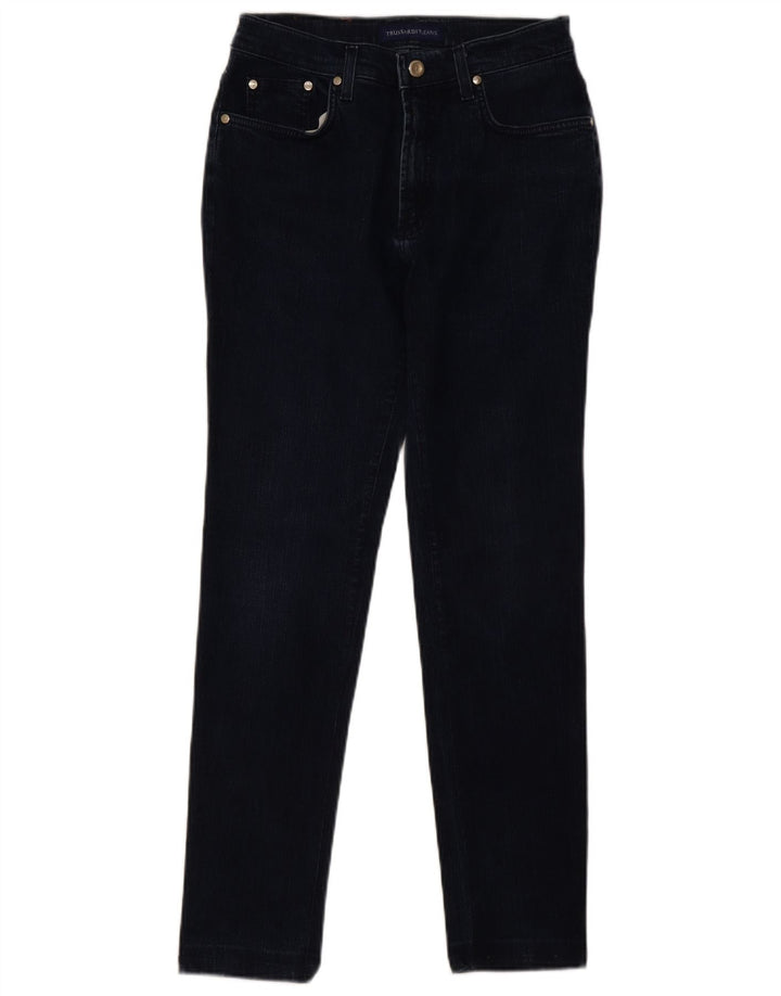 Trussardi Jeans Slim Feminino W28 L28 Azul Marinho Algodão