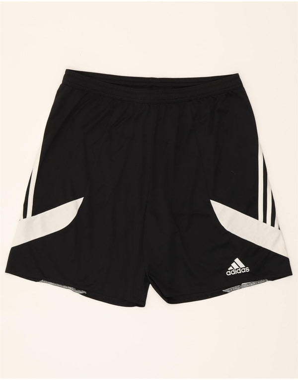 Adidas Mens Climalite Sport Shorts Grande Poliéster Colorblock Preto