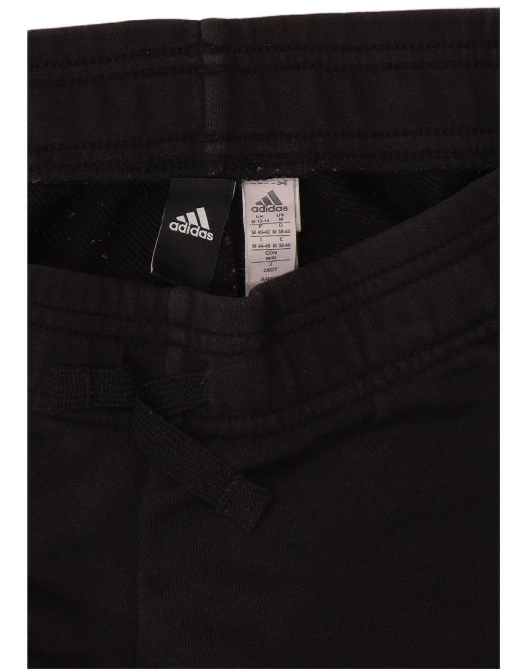 ADIDAS Mens Graphic Bermuda Sport Shorts UK 12/14 Médio Algodão Preto