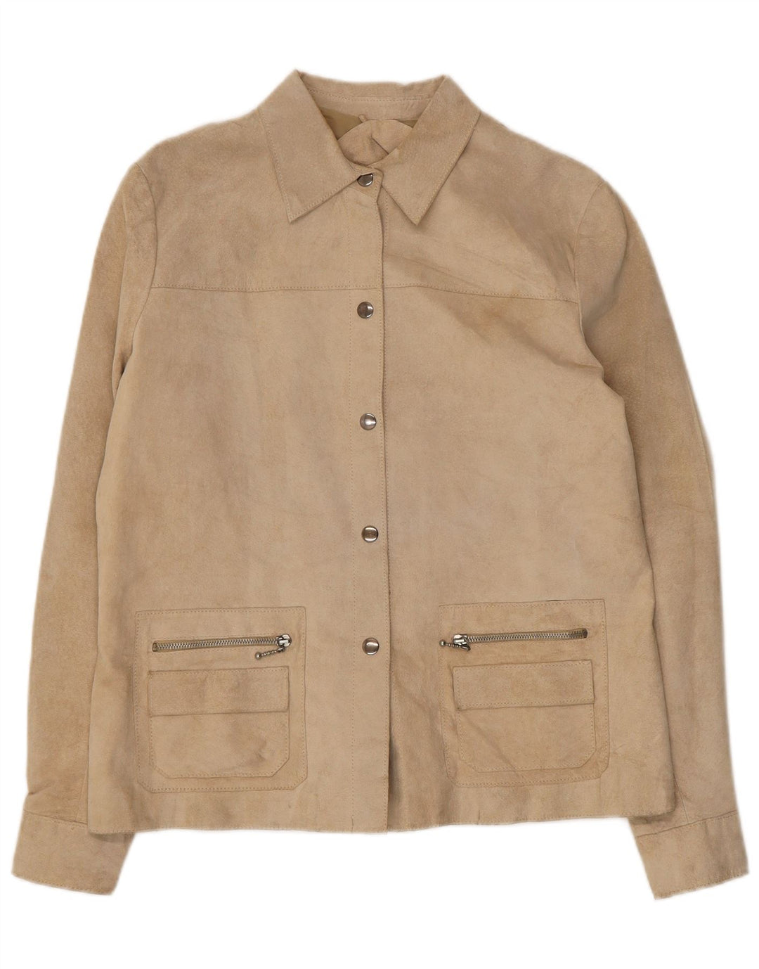 Jaqueta feminina de camurça Conbipel IT 48 XL couro bege