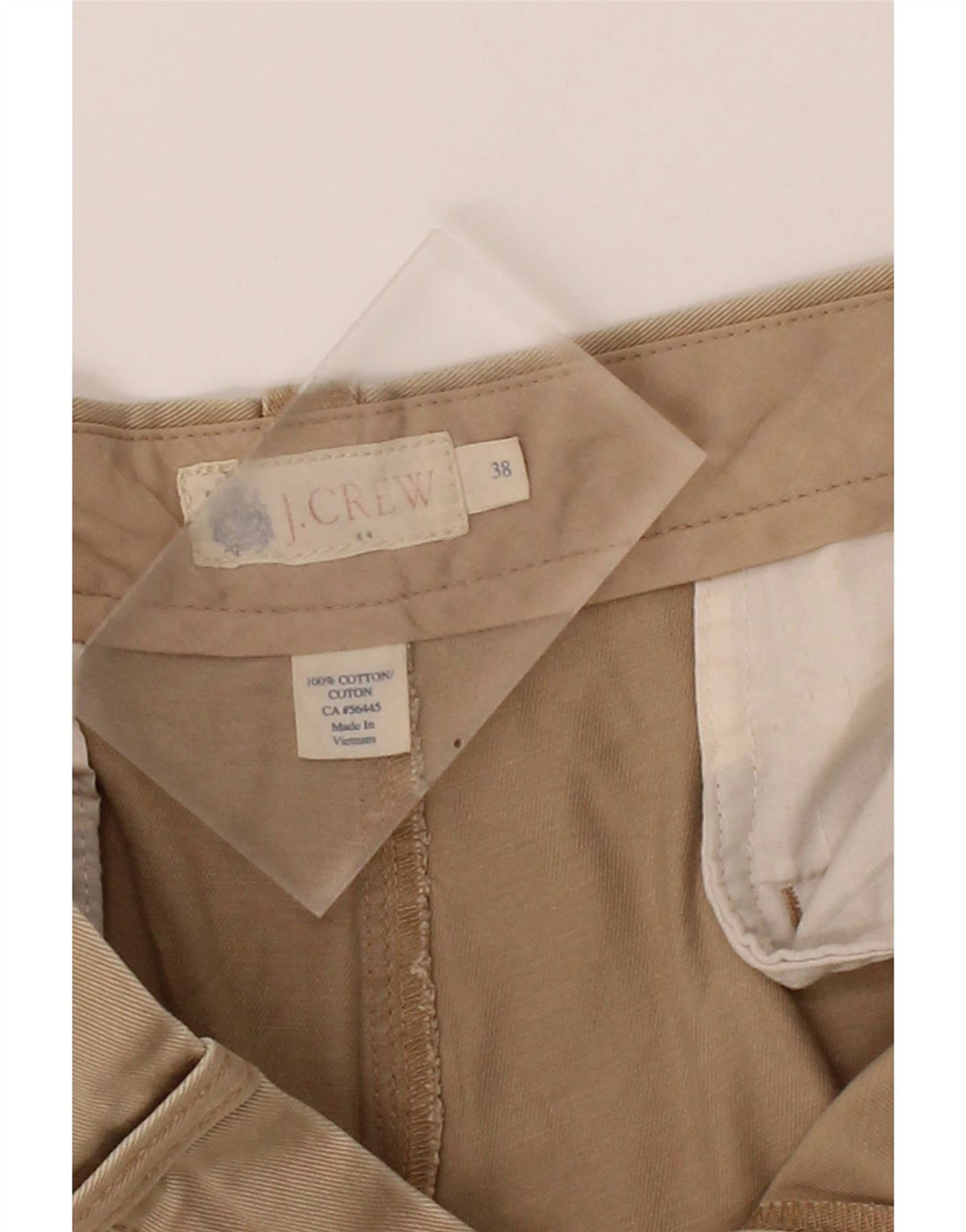 J. CREW Mens Chino Shorts W38 XL Beige Cotton Vintage J. Crew and Second-Hand J. Crew from Messina Hembry 