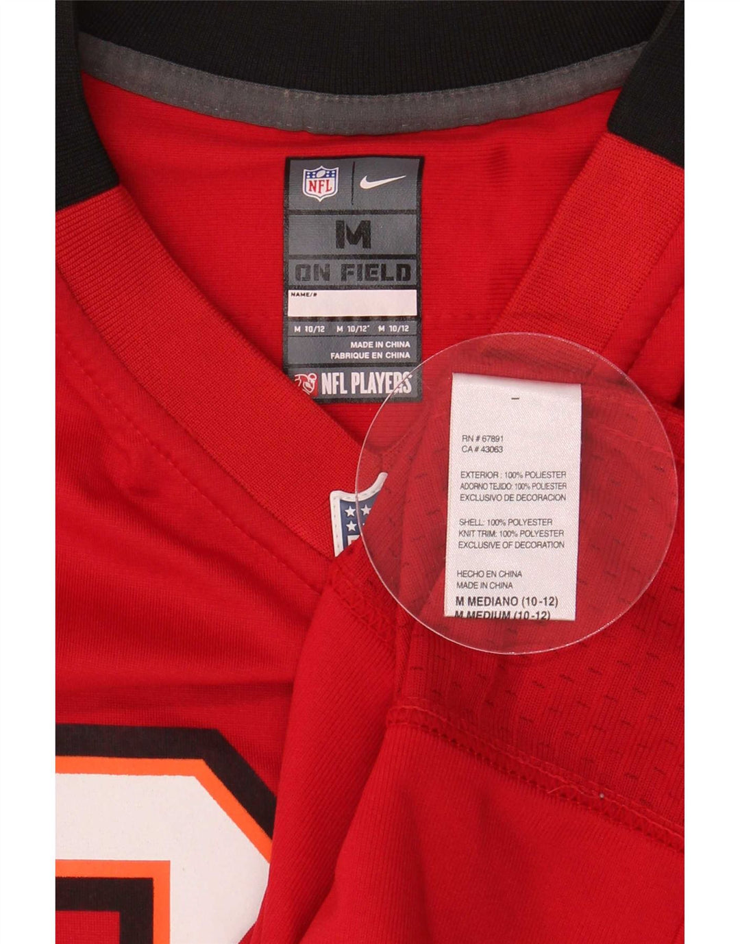 Camiseta Nike Boys Jackson Graphic Top 10-11 anos Médio Vermelho Colorblock