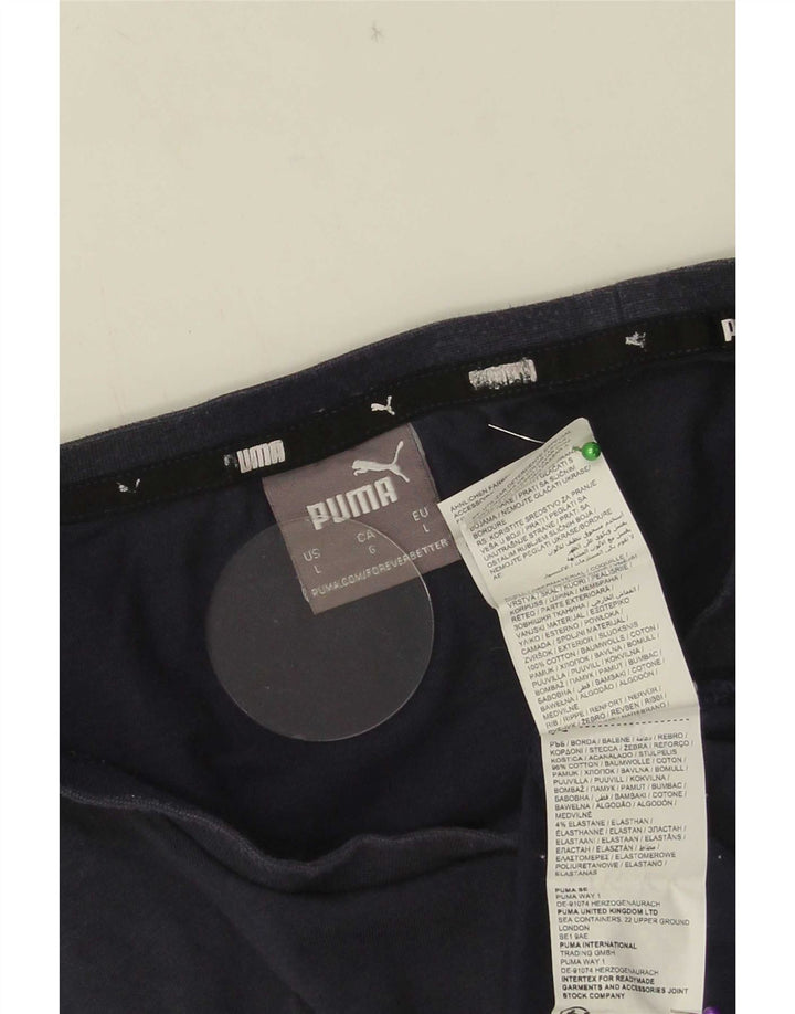 Camiseta masculina Puma grande algodão azul marinho
