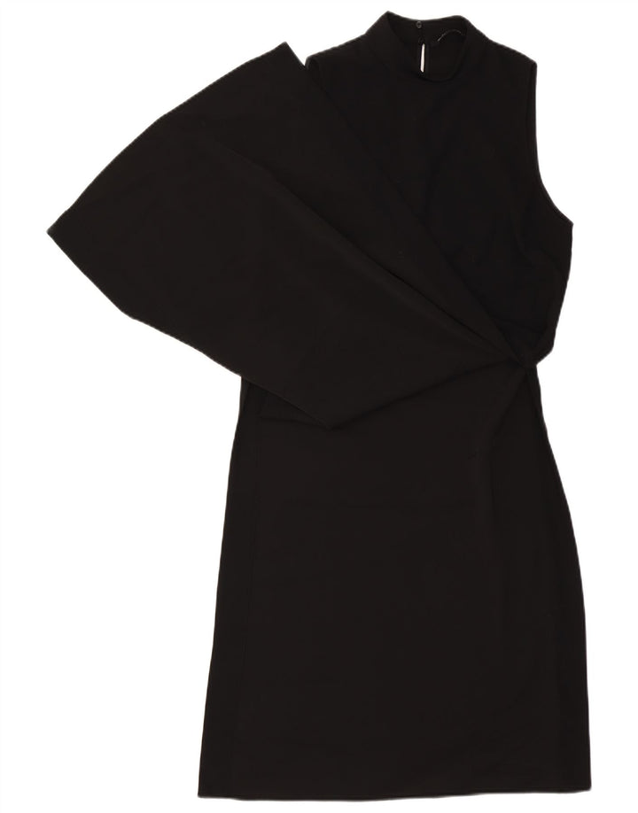 Vestido feminino sem mangas Zara UK 10 pequeno preto