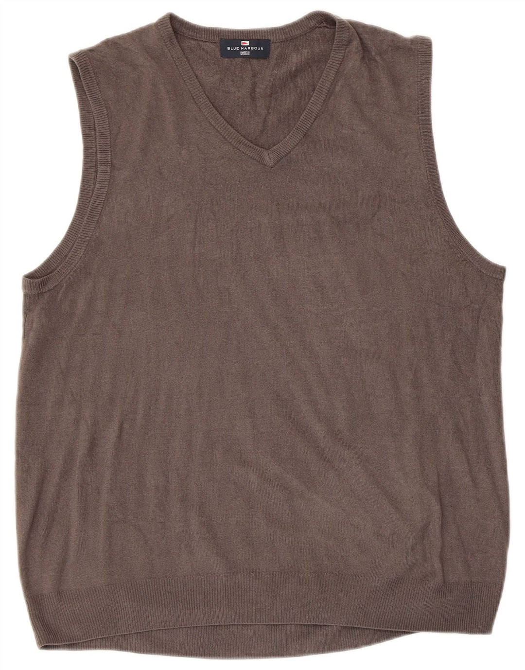 Regata masculina Marks & Spencer Blue Harbor Vest XL cinza acrílico