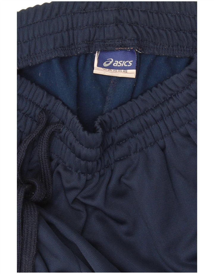Calça de treino masculina Asics poliéster azul marinho médio