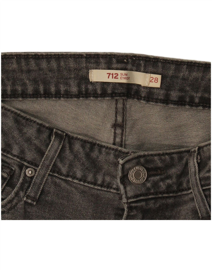 Jeans feminino Levi's 712 Slim W28 L26 cinza