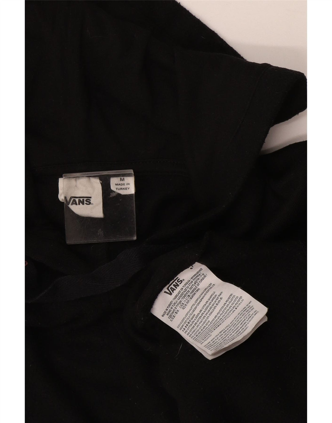 Vans Mens Hoodie Jumper Médio Algodão Preto