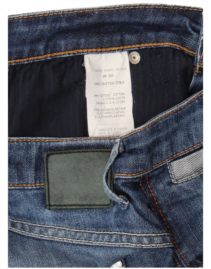 Calça Jeans Capri Feminina CALVIN KLEIN W30 L21 Azul Algodão