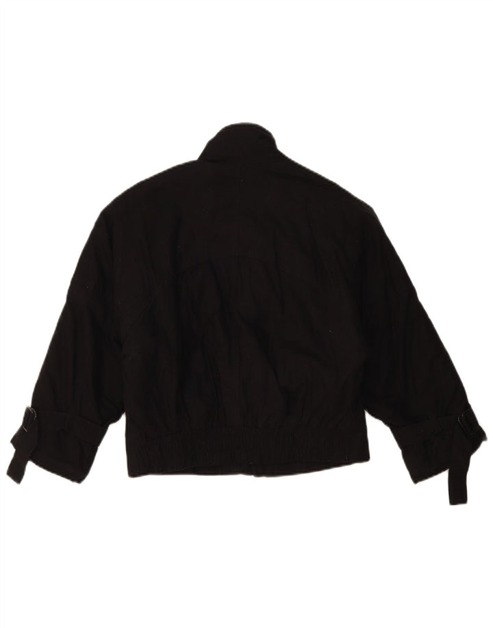 Jaqueta bomber vintage masculina 11-12 anos preta