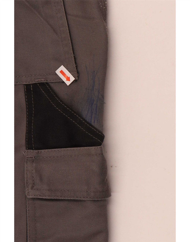 Calças Dickies Mens Straight Cargo W34 L31 Cinza Poliéster