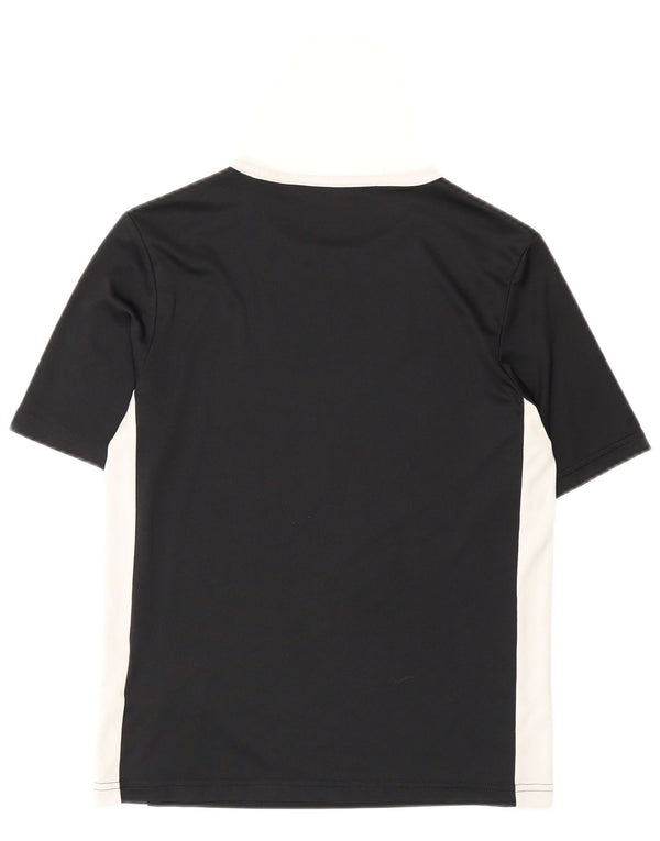 Camiseta Adidas Meninos Top 11-12 Anos Médio Preto Colorblock Poliéster