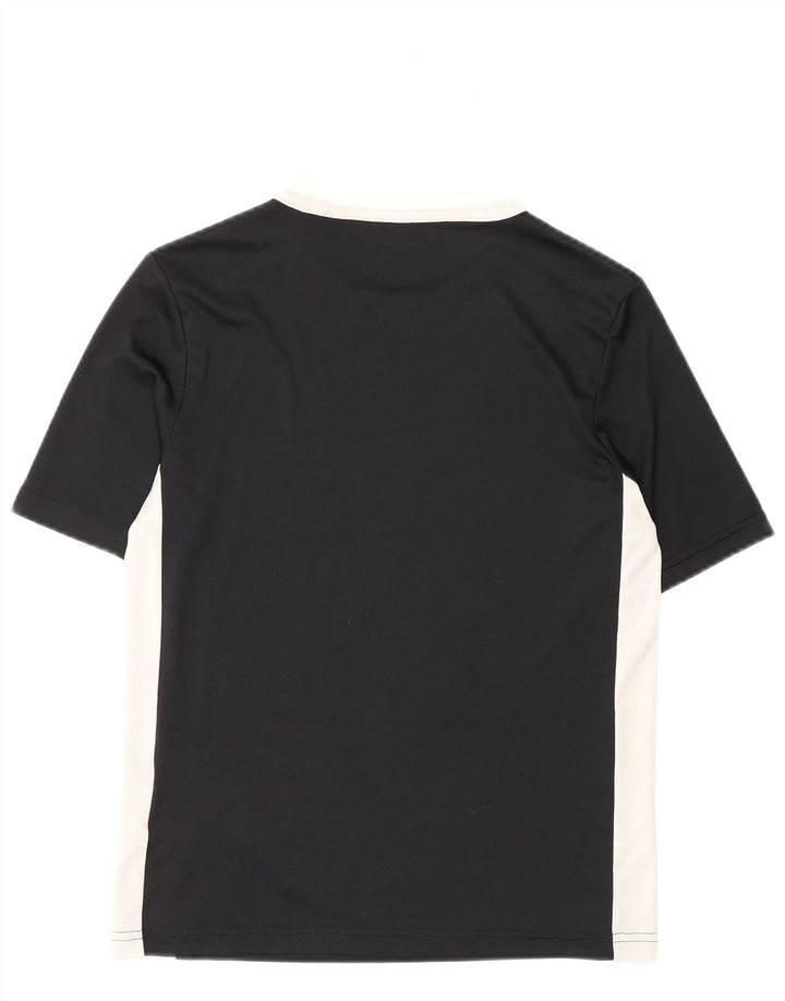 Camiseta Adidas Meninos Top 11-12 Anos Médio Preto Colorblock Poliéster